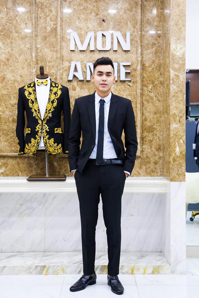 Suit Đen Slim Fit Cho Khách Làm Dịch Vụ Khách Sạn