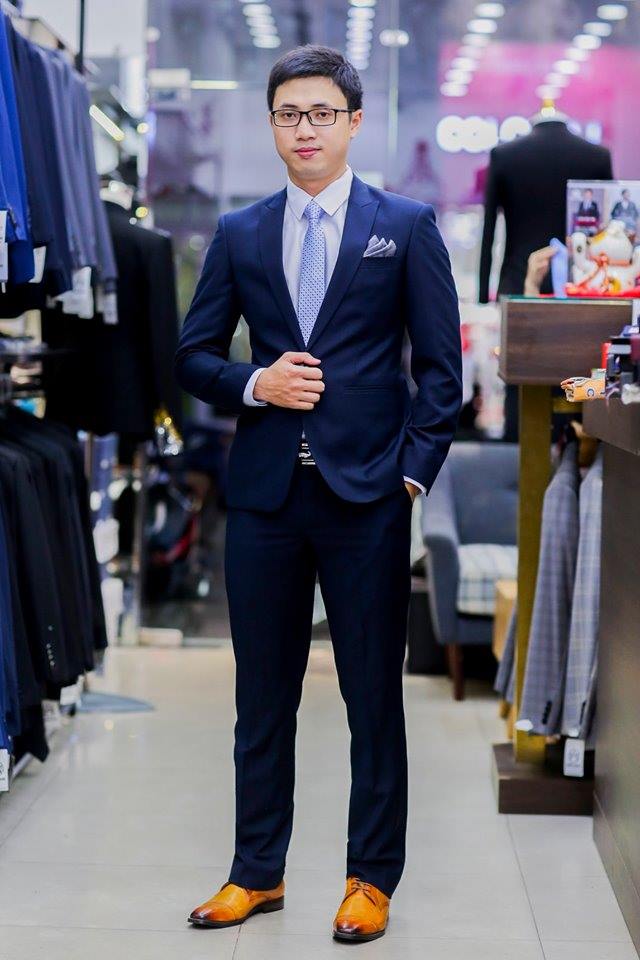 Suit Xanh Công Sở 50% Wool