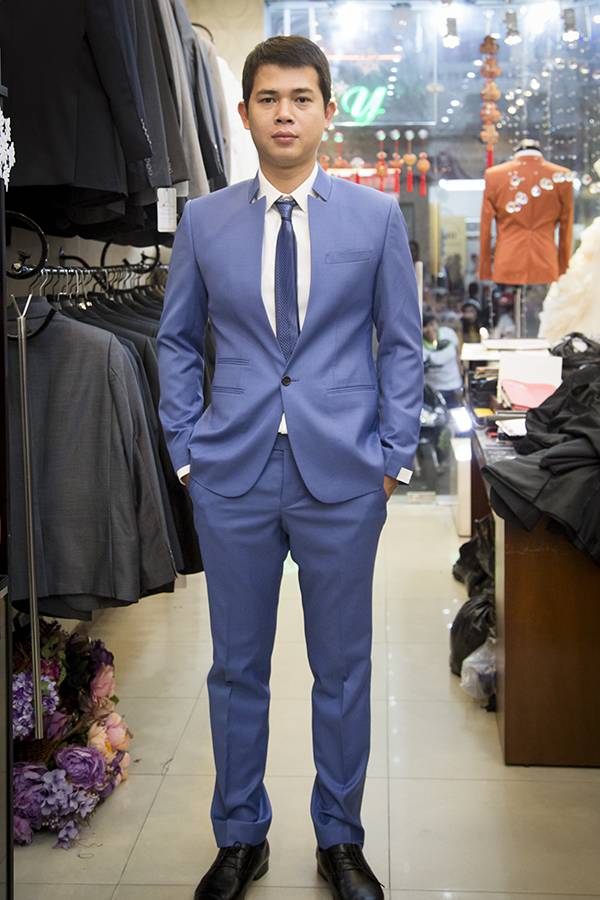 Suit Xanh Dương Italia KH027