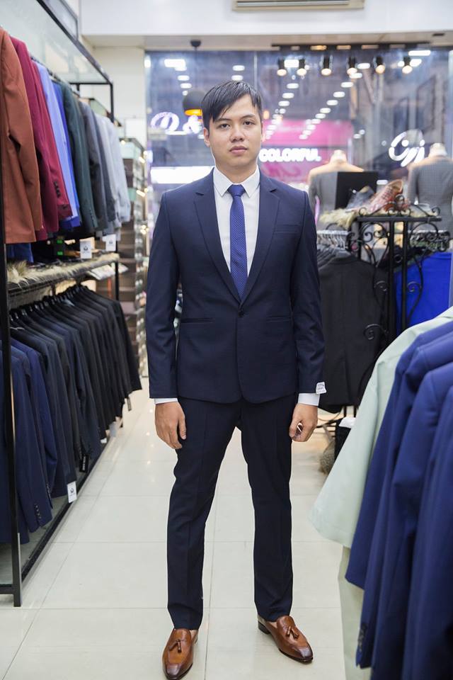 Bộ Vest Chú Rể Màu Xanh Navy  KH174