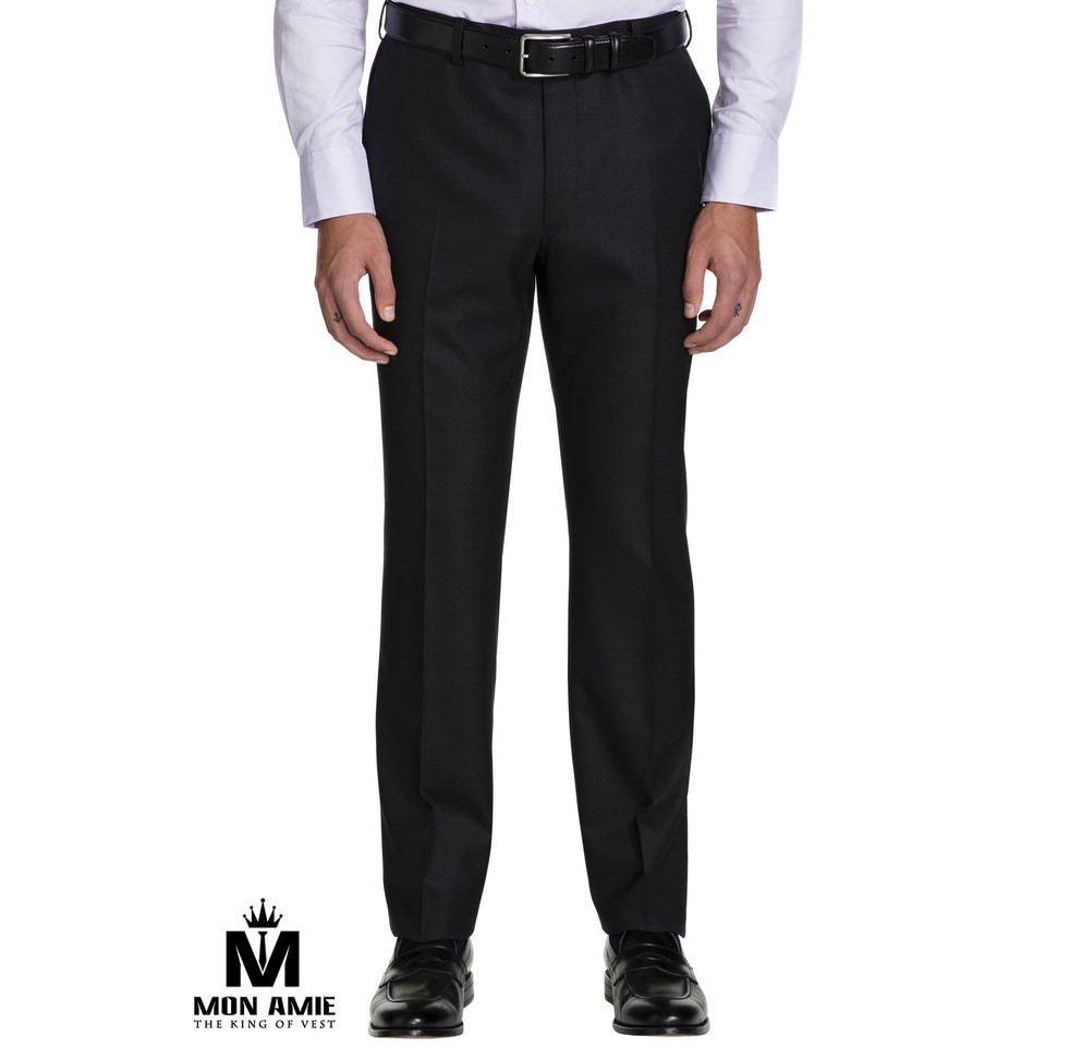 Men Regular Trouser in Black