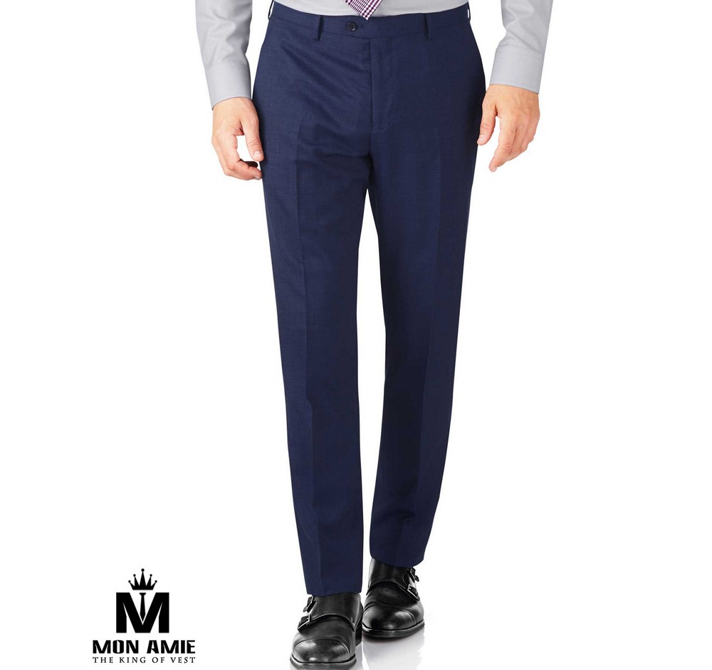 Fitted wool navy dress pants by Bamboo– Flying Colors