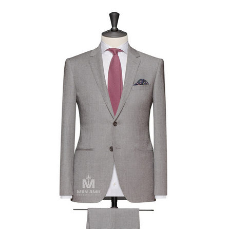 Charcoal Wool And Linen Suit SG13DT602