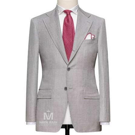 Light Grey Notch Label Suit 523DT50706