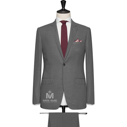 Light Grey Notch Label Suit 523DT50701