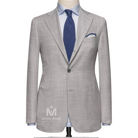 Light Grey Notch Label Suit 523DT50746