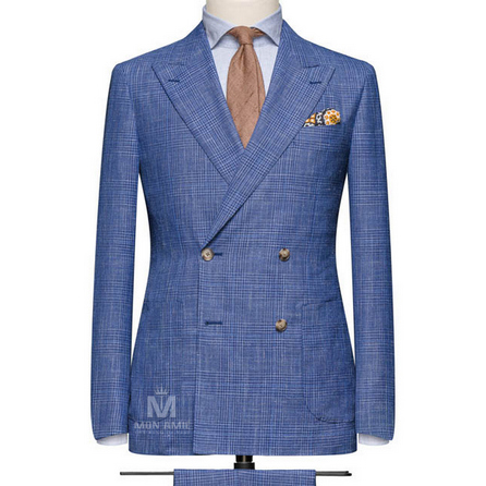 Medium Blue Peak Label Suit 71113DT7003