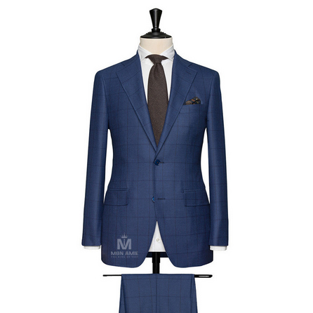 Medium Blue Notch Label Suit 71122DT7002