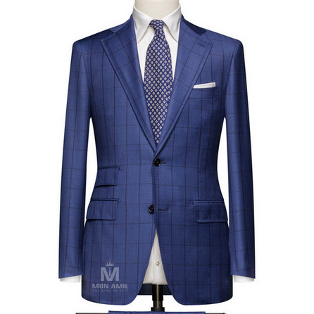 Medium Blue Notch Label Suit 59517DT601