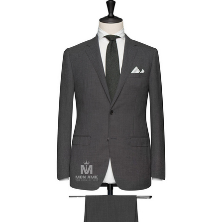 Medium Grey Notch Label Suit 523DT50708