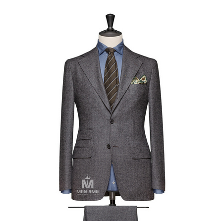 Medium Grey Notch Label Suit 71106DT7002
