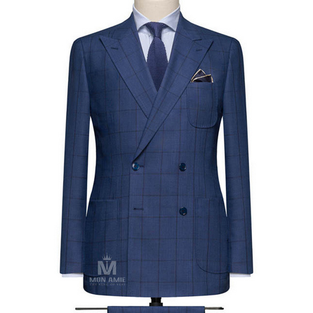 Midnight Blue Peak Label Suit 59517DT701