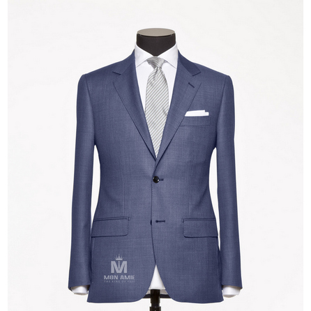Plain Blue Notch Label Suit 1134ZCE0002