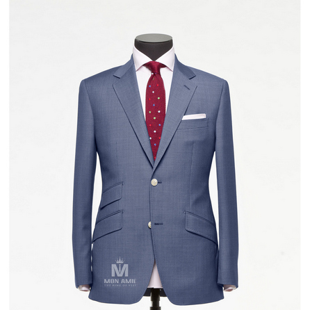 Houndstooth Blue Peak Label Suit 71108DT7006