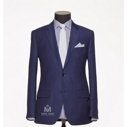 Plain Blue Notch Label Suit 624DT60730