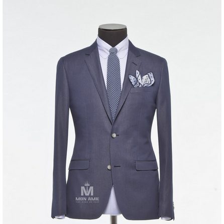 Plain Blue Notch Label Suit 624DT60767