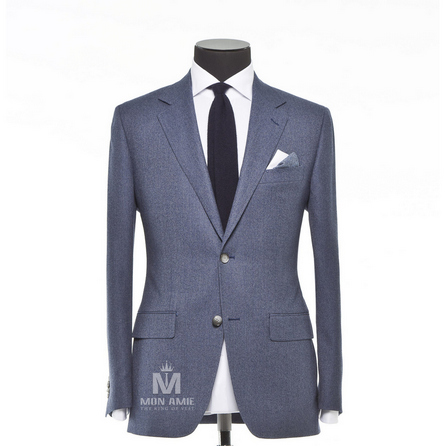 Stripes Blue Notch Label Suit BAR3501