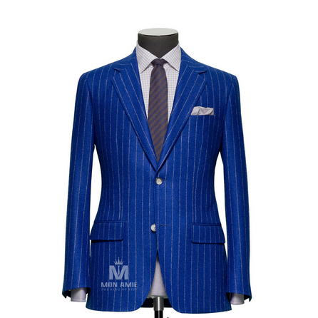Stripes Blue Notch Label Suit 624DT60821