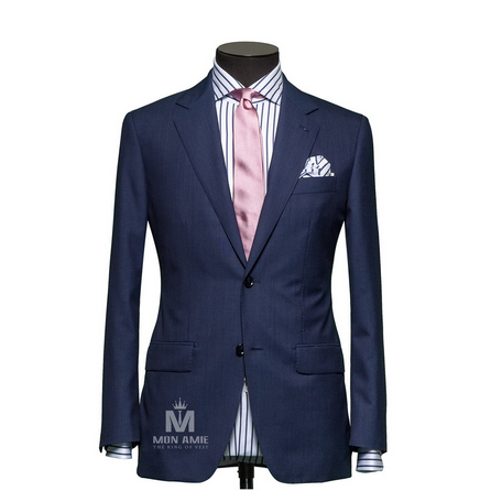 Plain Blue Notch Label Suit BAR3501