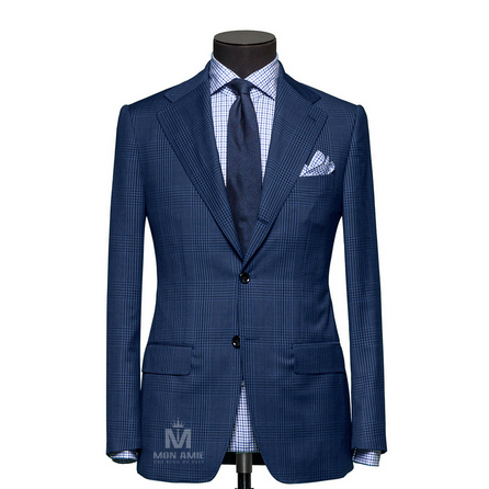 Glencheck Blue Notch Label Suit 789D70066