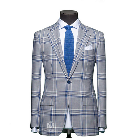 Glencheck Grey Peak Label Suit 703SB781