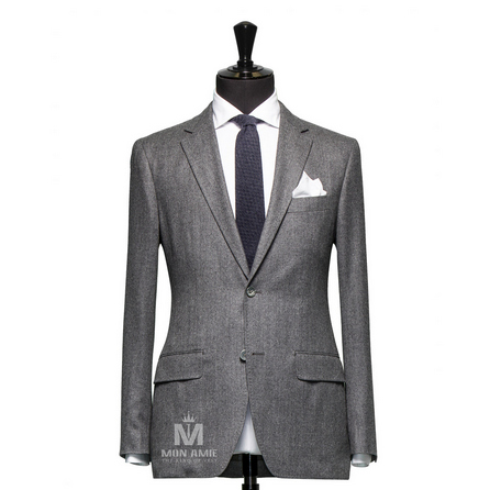 Plain Grey Notch Label Suit 5573CE0002