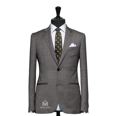 Plain Grey Notch Label Suit 624DT60775