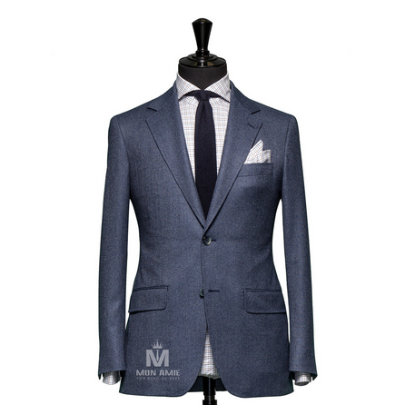 Plain Blue Notch Label Suit 7140CE0030