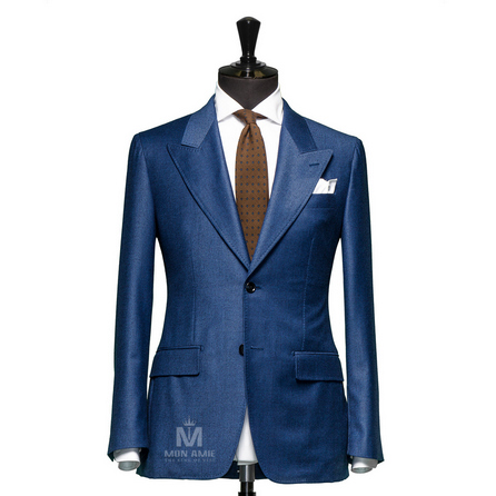 Glencheck Blue Peak Label Suit BAR15074