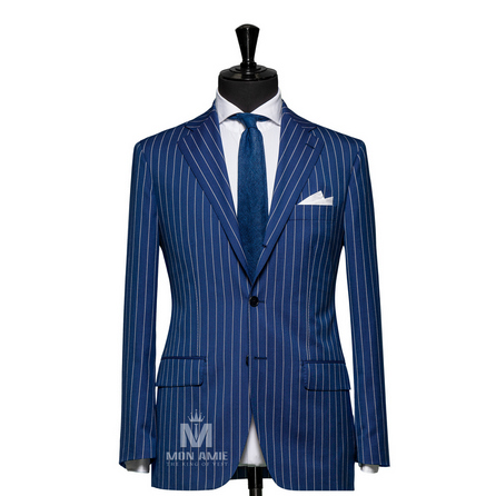 Plain Blue Peak Label Suit 6964CE0041