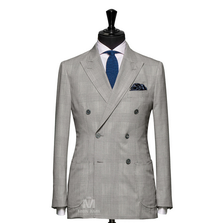 Glencheck Grey Peak Label Suit 624DT60783