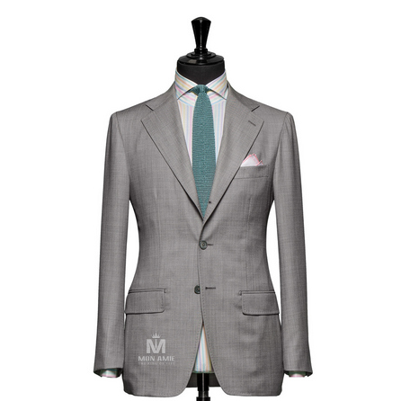 Sharkskin Grey Notch Label Suit 723715