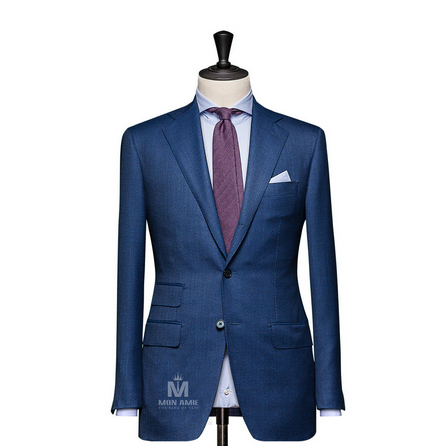Plain Blue Notch Label Suit 625DT60902