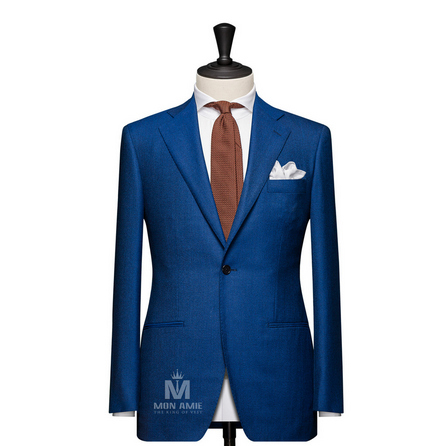 Plain Blue Notch Label Suit 7140ZCE0001