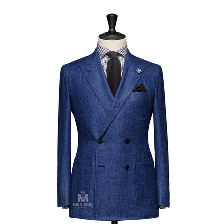 Plain Blue Peak Label Suit 1982CE0015