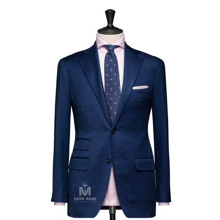 Plain Blue Notch Label Suit 624DT60782