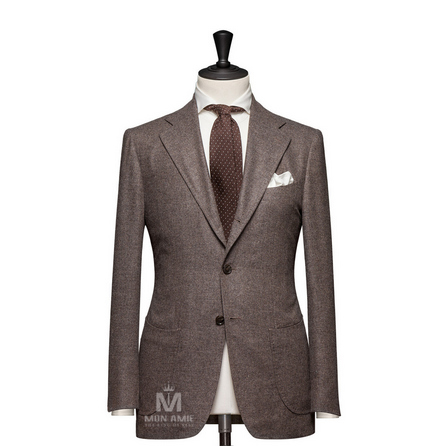 Plain Brown Notch Label Suit BAR18015