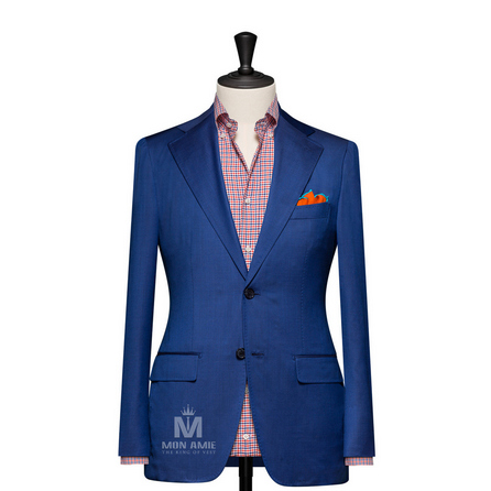 Plain Blue Notch Label Suit 624DT60772