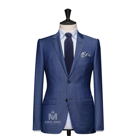 Plain Blue Peak Label Suit 723DT70754