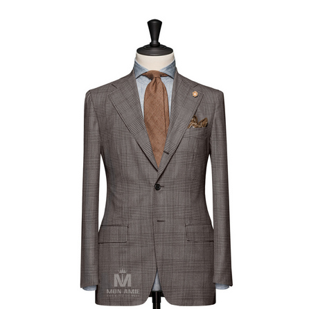 Glencheck Brown Notch Label Suit 71113DT7001