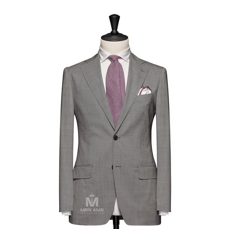 Check Grey Notch Label Suit 624DT60775