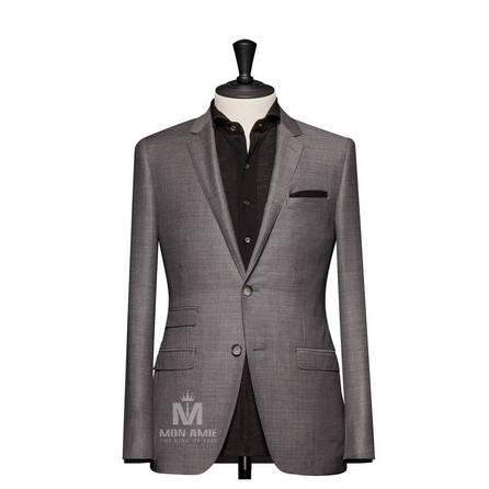 Plain Grey Notch Label Suit 624DT60761
