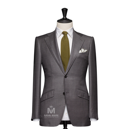 Plain Grey Notch Label Suit 523DT50719
