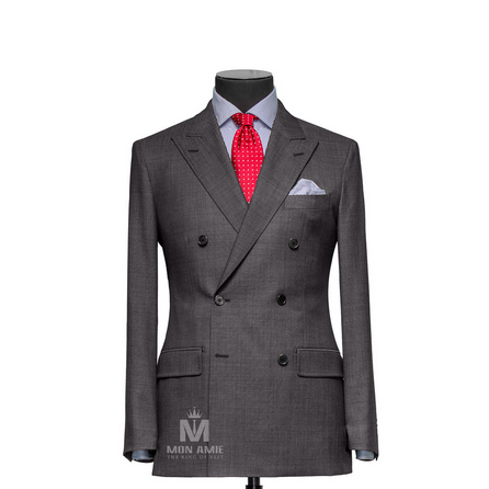 Plain Grey Peak Label Suit 723DT70706