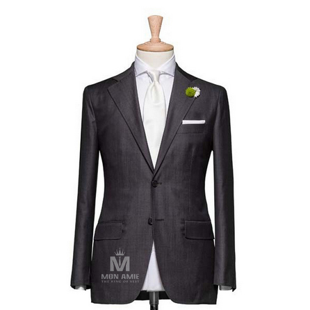 Plain Grey Notch Label Suit 523DT50704