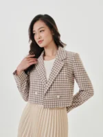 Áo cardigan nữ cổ tròn ngắn tay - Ảnh 2