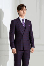 VEST 3 MẢNH RAISIN BLUE PLẠID