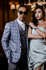 VEST 3 MẢNH XÁM CARO XANH - Ảnh 2