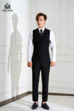VEST 3 MẢNH TUXEDO ĐEN - Ảnh 2