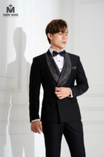 VEST 3 MẢNH TUXEDO ĐEN - Ảnh 5